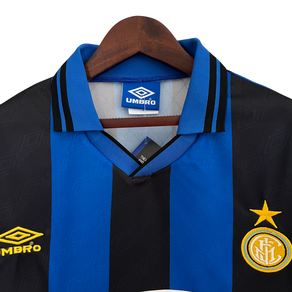 Camisa Inter de Milão Titular 95/96 - Retrô - Central das Camisas