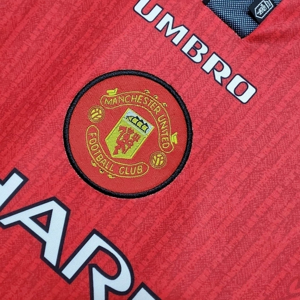 Camisa Manchester United Titular 1996 - Retrô - Central das Camisas