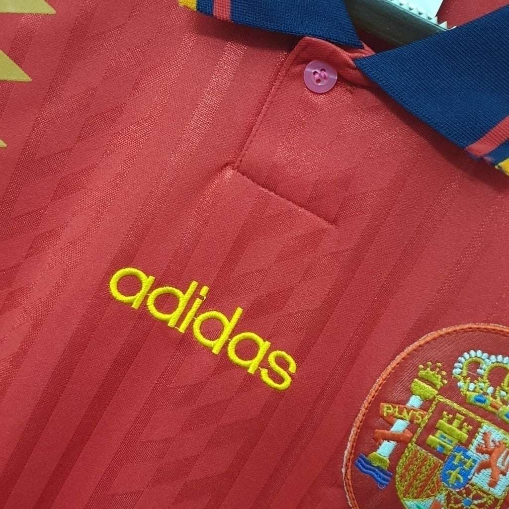 Camisa Espanha Titular 1994 - Retrô - Central das Camisas