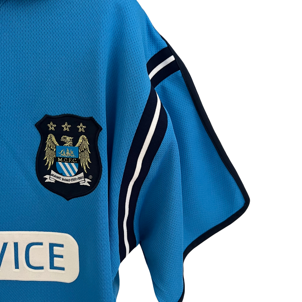 Camisa Manchester City Titular 02/03 - Retrô - Central das Camisas