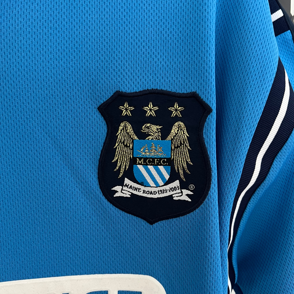 Camisa Manchester City Titular 02/03 - Retrô - Central das Camisas