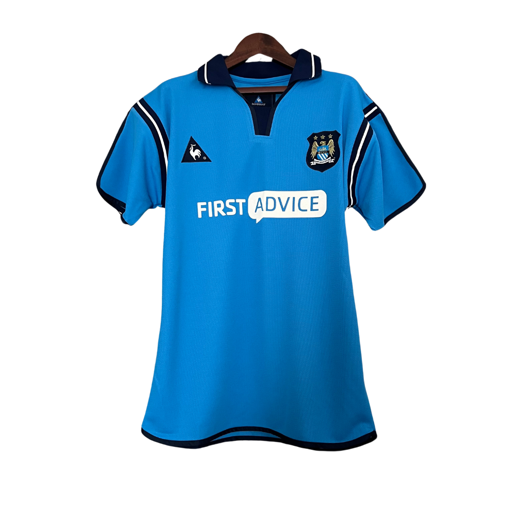 Camisa Manchester City Titular 02/03 - Retrô - Central das Camisas