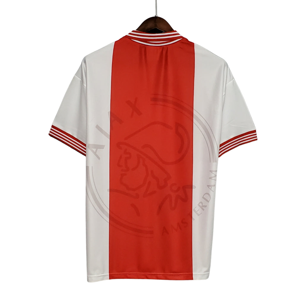 Camisa Ajax Titular 95/96 - Branca e Vermelha - Central das Camisas