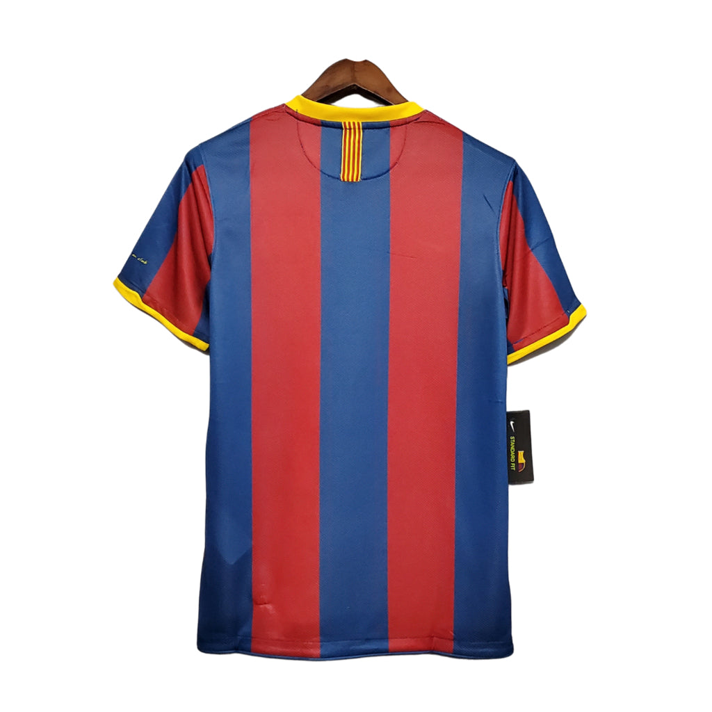 Camisa Barcelona Titular 10/11 - Azul e Vermelho