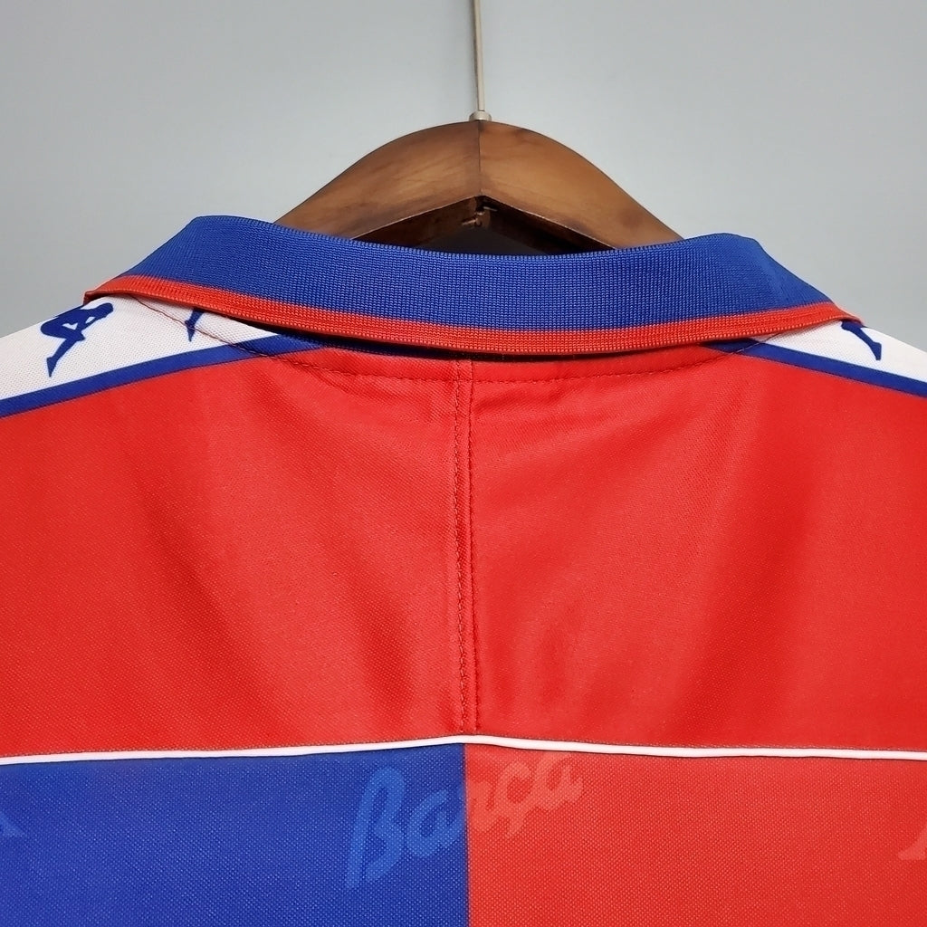 Camisa Barcelona Titular 92/95 - Azul e Vermelho