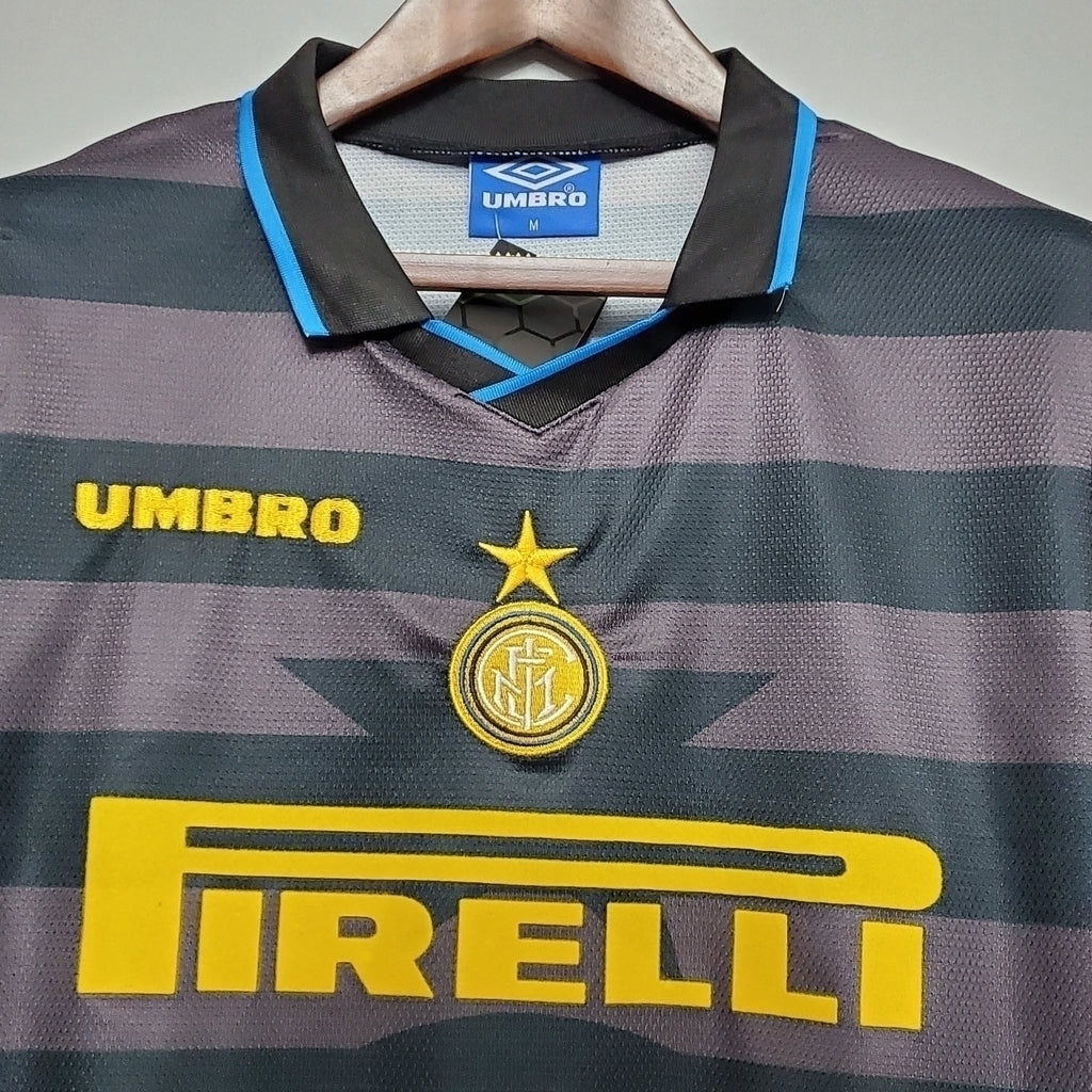 Camisa Inter de Milão II 1997/1998 - Preta e cinza