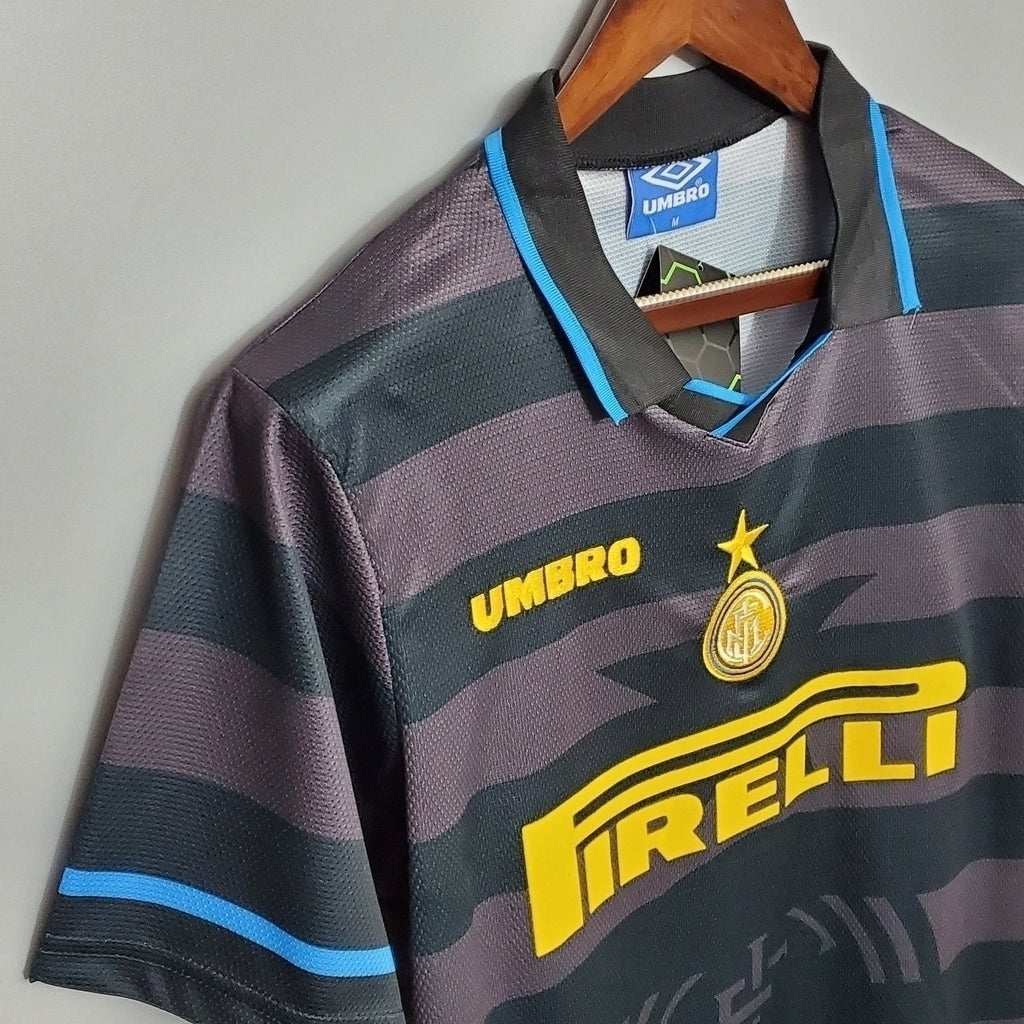 Camisa Inter de Milão II 1997/1998 - Preta e cinza