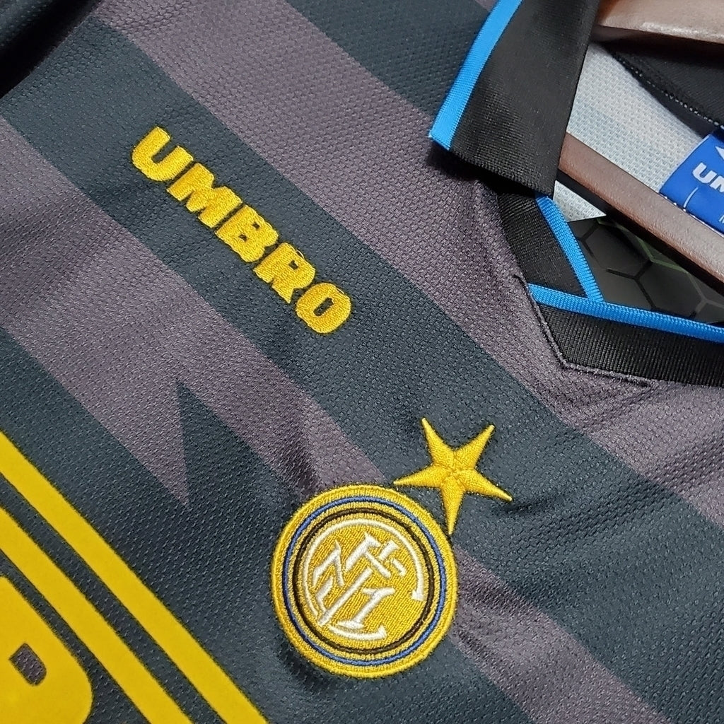 Camisa Inter de Milão II 1997/1998 - Preta e cinza