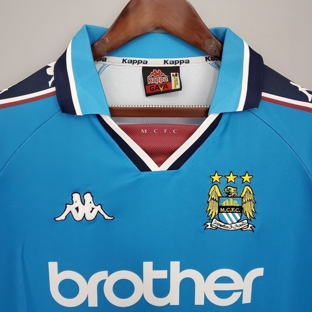 Camisa Manchester City Titular 97/99 - Azul