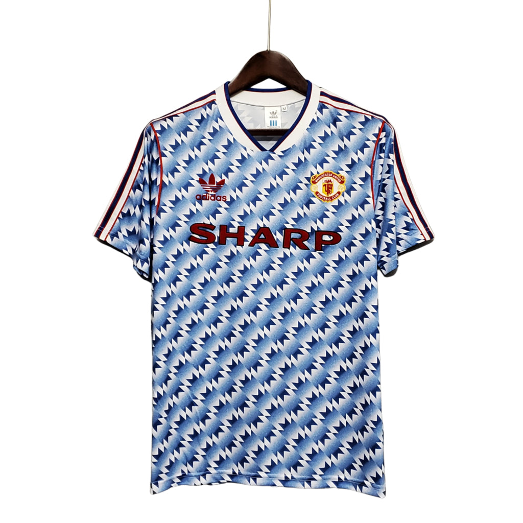 Camisa Manchester United Visitante 91/93 - Azul