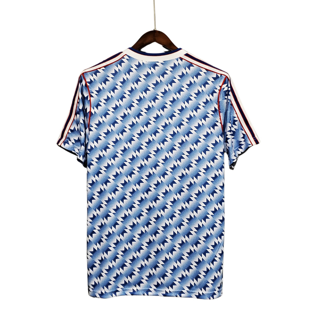 Camisa Manchester United Visitante 91/93 - Azul
