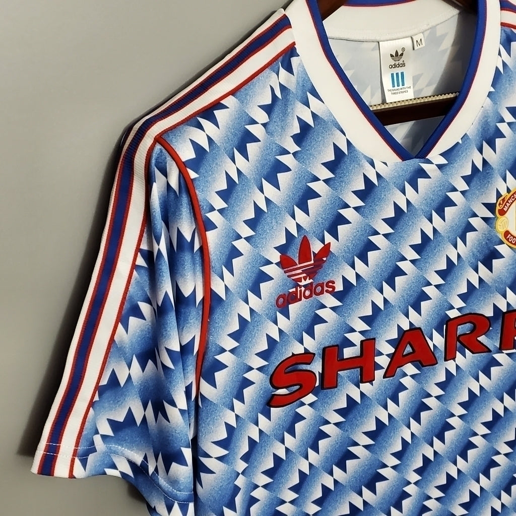 Camisa Manchester United Visitante 91/93 - Azul
