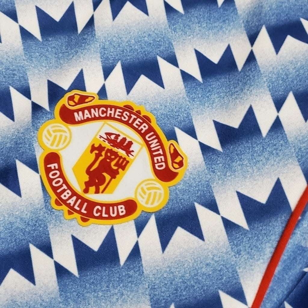 Camisa Manchester United Visitante 91/93 - Azul - Central das Camisas