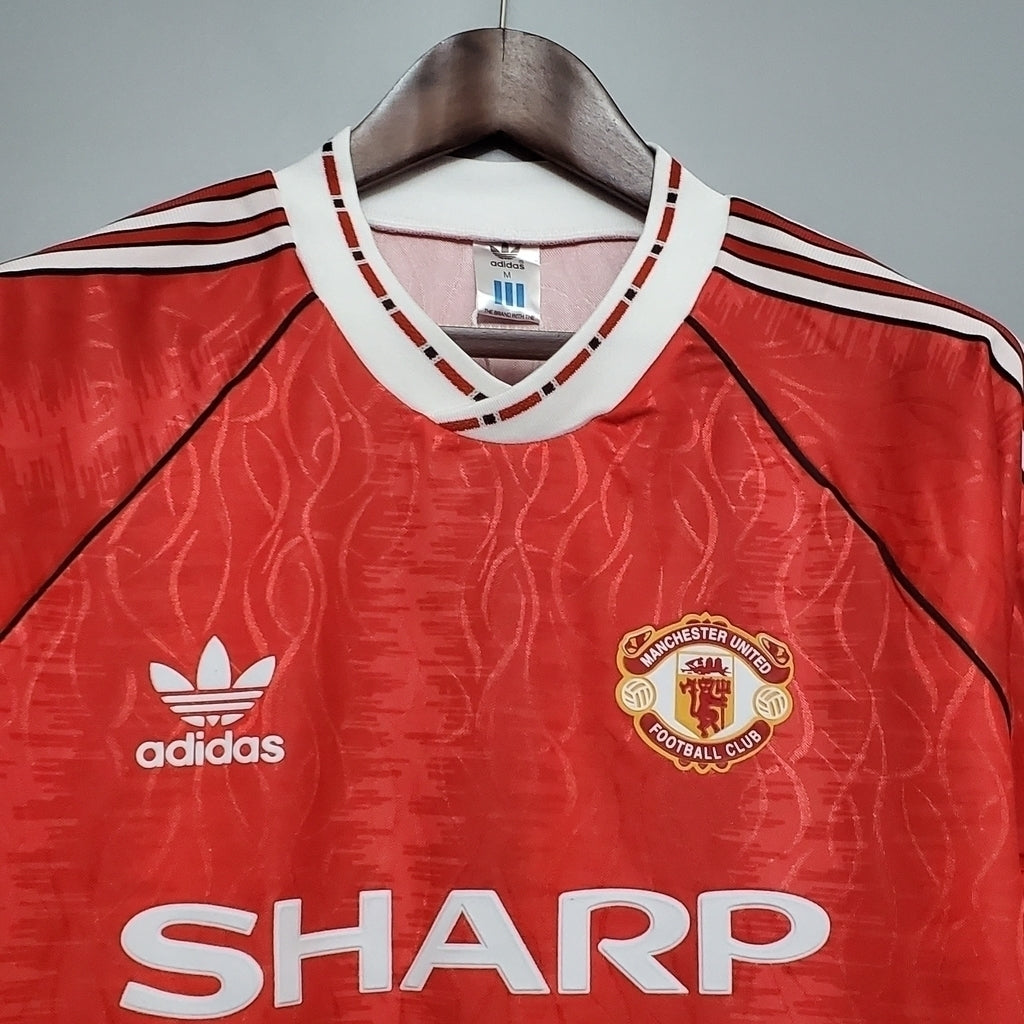 Camisa Manchester United Titular 90/92 - Vermelha