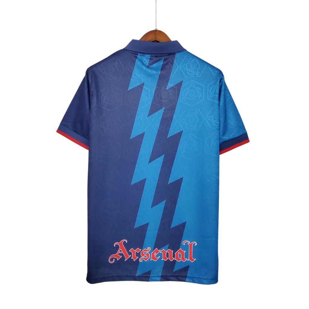 Camisa Arsenal Visitante 95/96 - Azul
