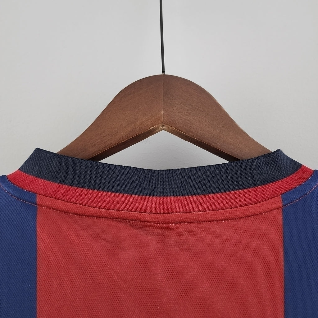 Camisa Barcelona Titular 98/99 - Azul e Vermelha