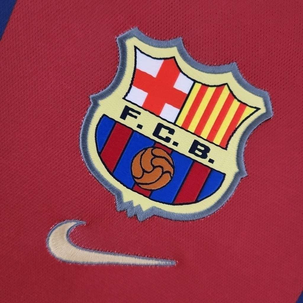 Camisa Barcelona Titular 98/99 - Azul e Vermelha - Central das Camisas
