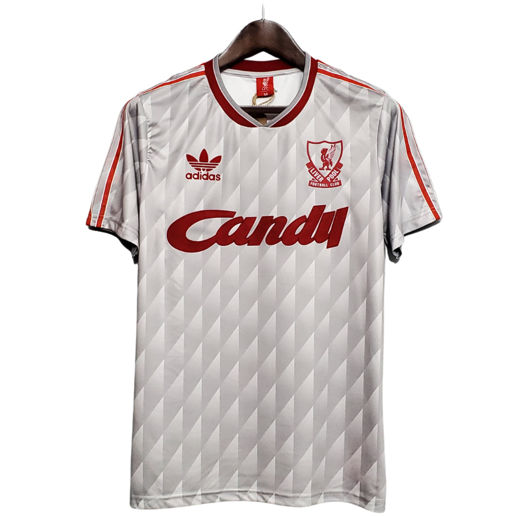 Camisa Liverpool Visitante 89/91 - Branca