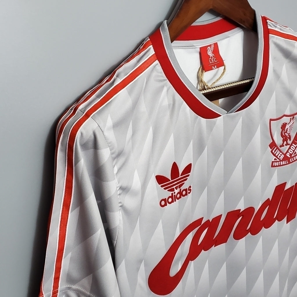Camisa Liverpool Visitante 89/91 - Branca