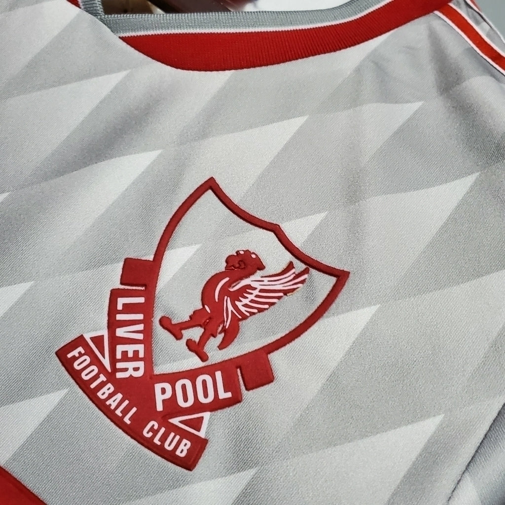 Camisa Liverpool Visitante 89/91 - Branca