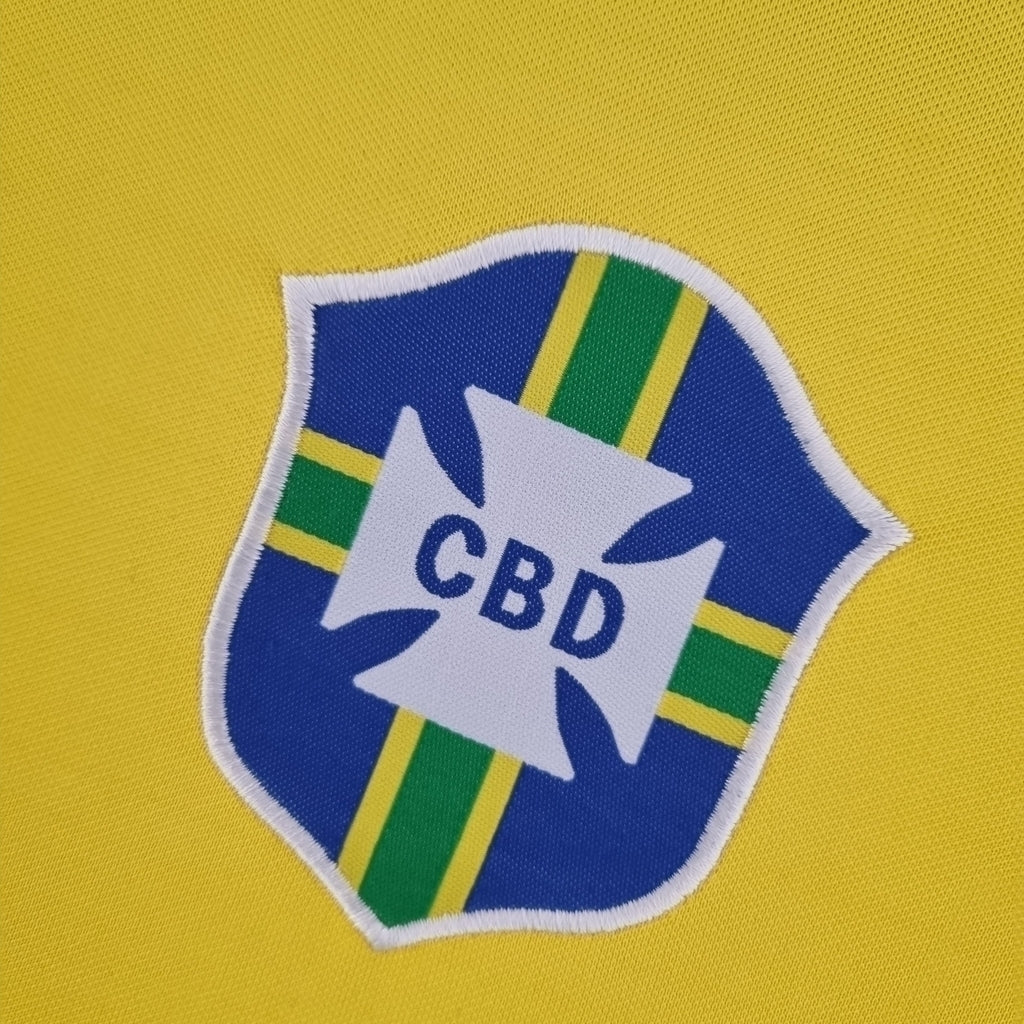 Camisa Brasil Titular 1970 - Amarela