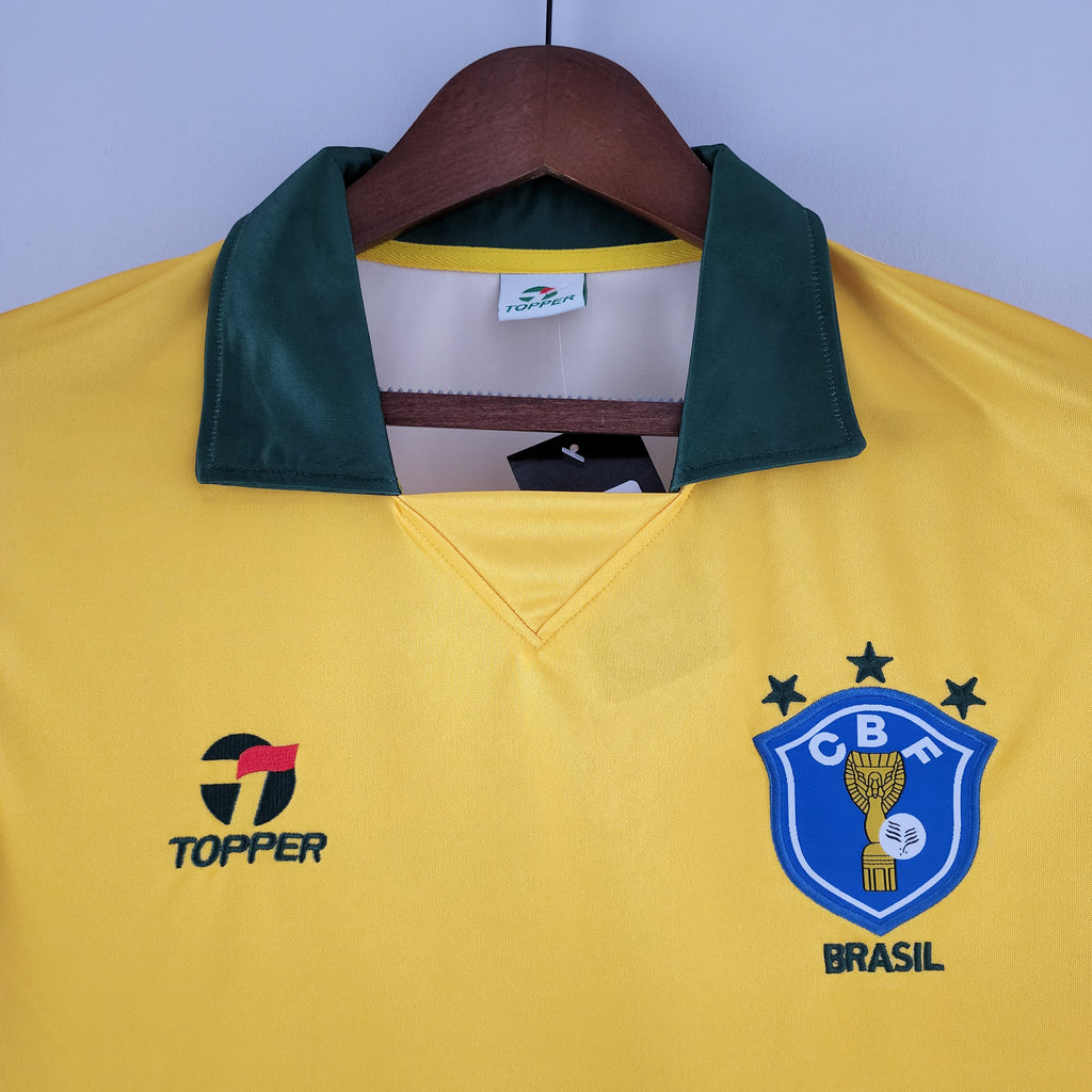 Camisa Brasil Titular 1988 - Retrô