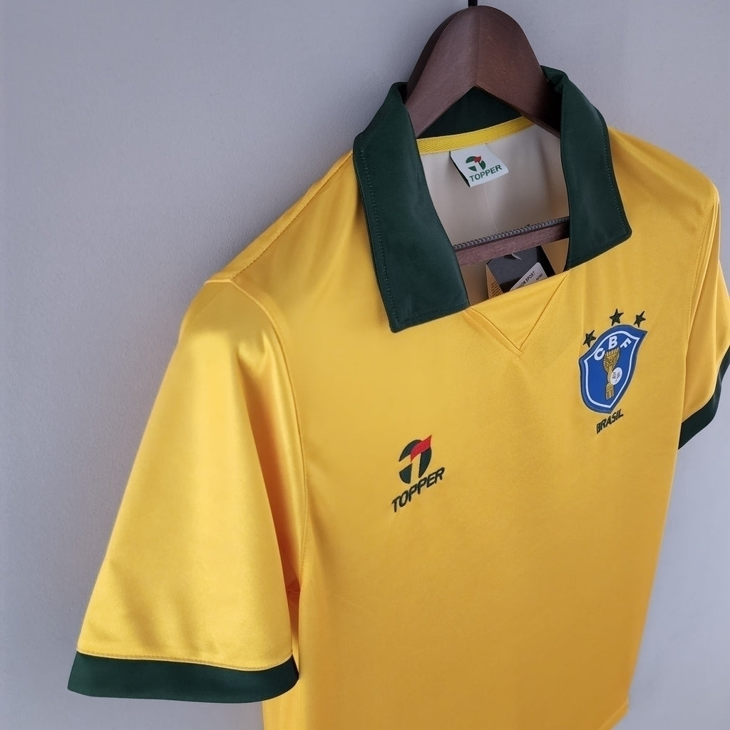 Camisa Brasil Titular 1988 - Retrô