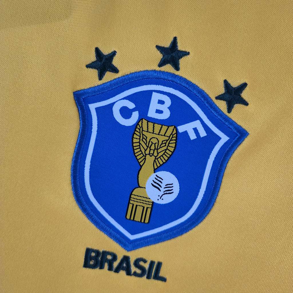 Camisa Brasil Titular 1988 - Retrô - Central das Camisas