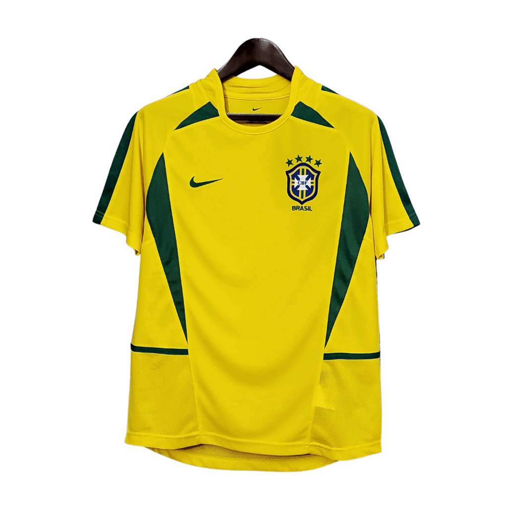 Camisa Brasil Titular 2002 - Amarela - Central das Camisas
