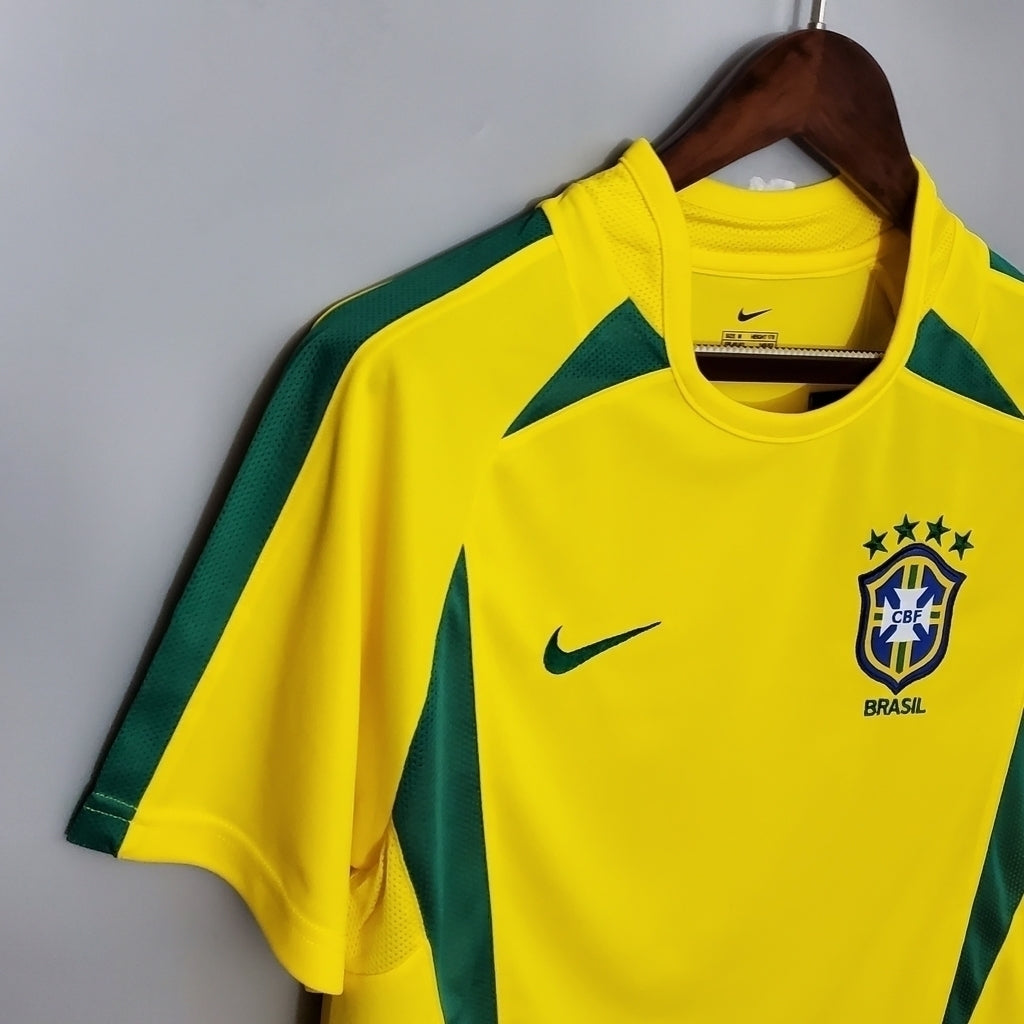Camisa Brasil Titular 2002 - Amarela