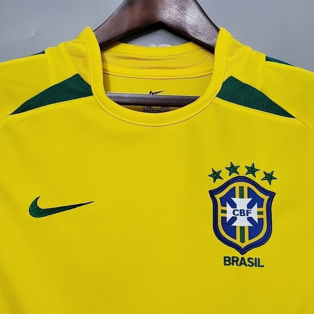 Camisa Brasil Titular 2002 - Amarela