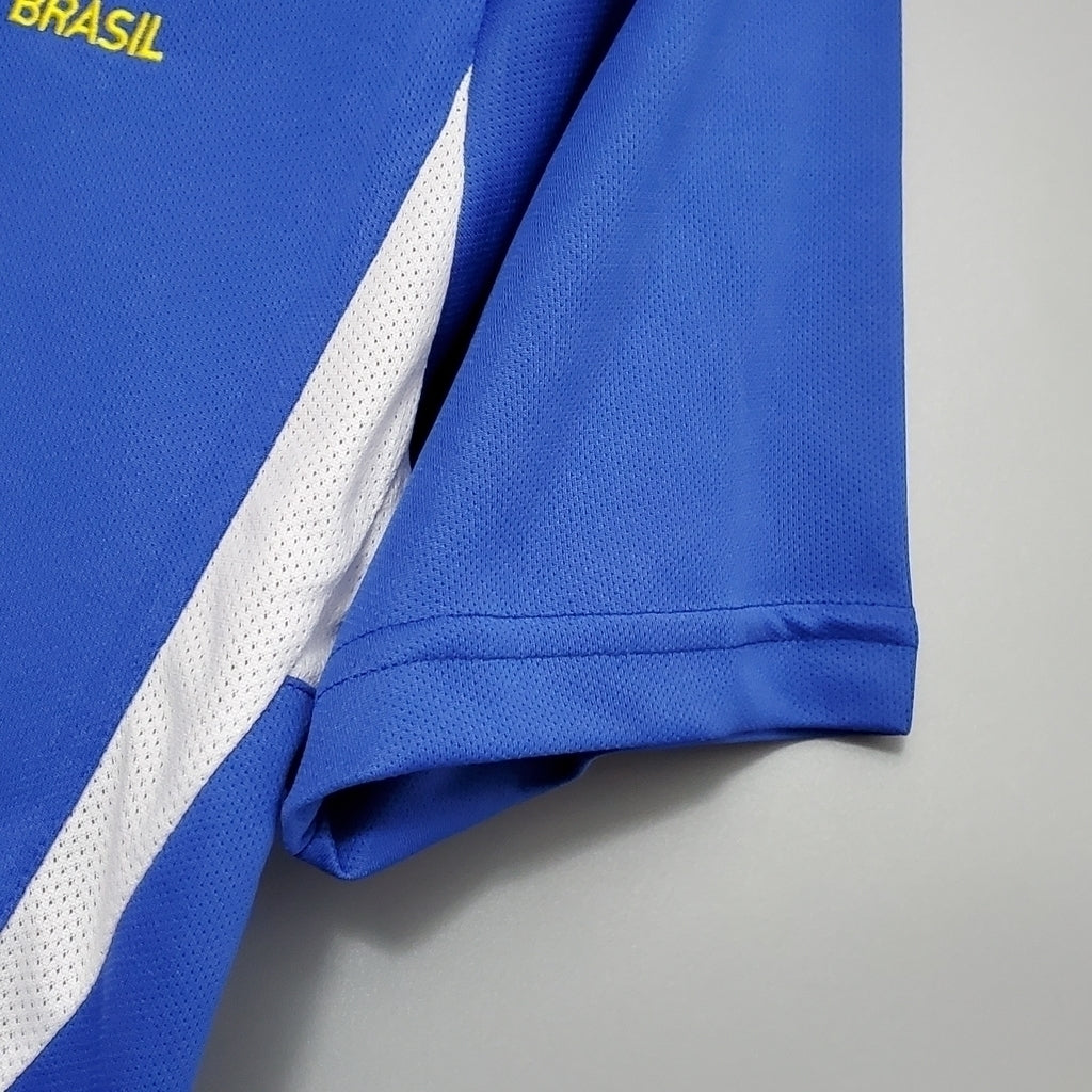 Camisa Brasil Visitante 2002 - Azul