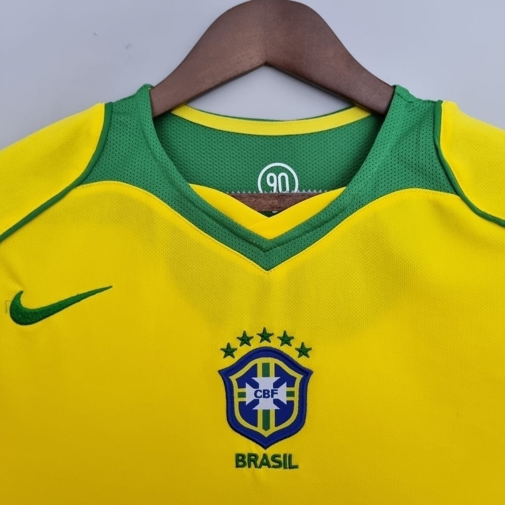 Camisa Brasil Titular 2004 - Amarela