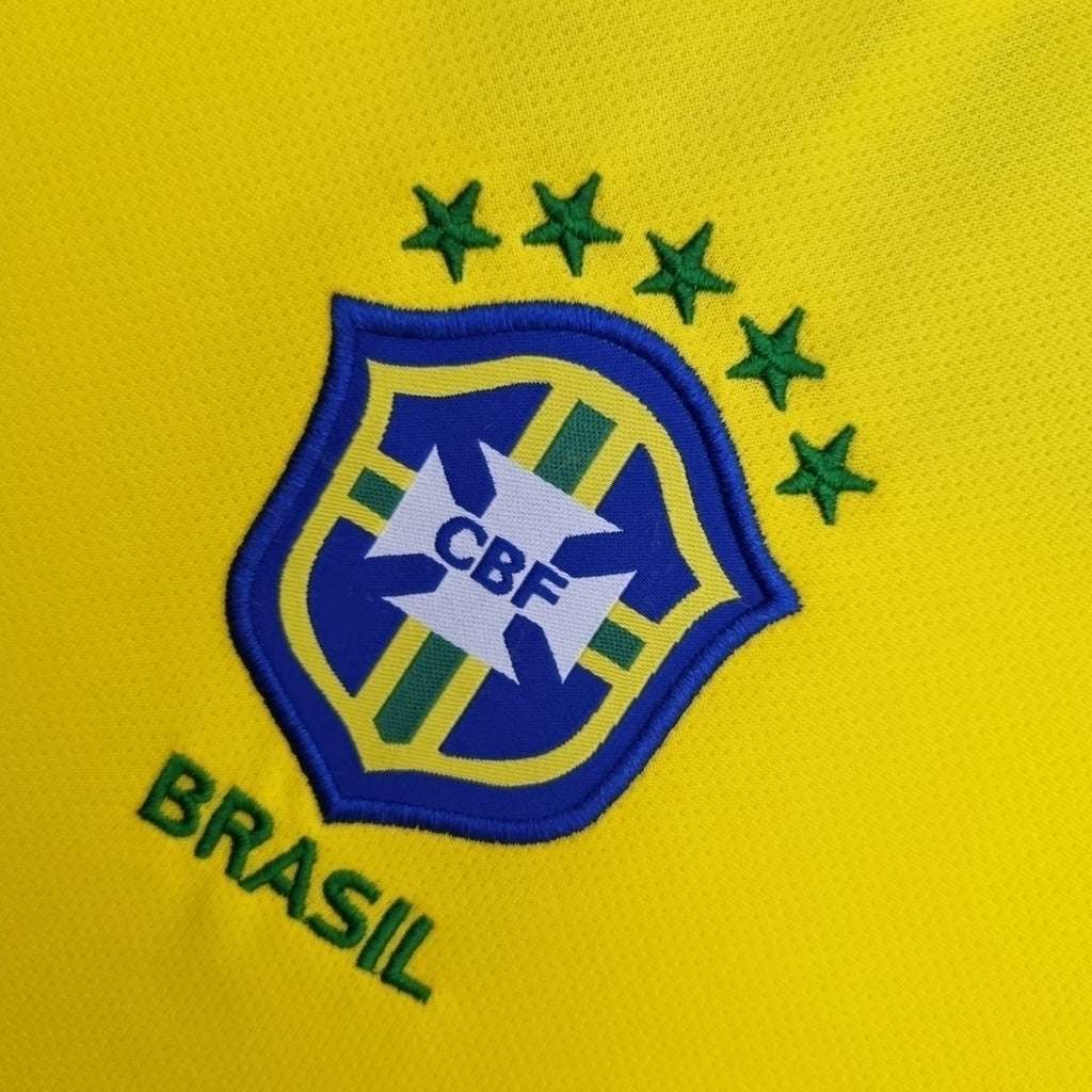 Camisa Brasil Titular 2004 - Amarela - Central das Camisas