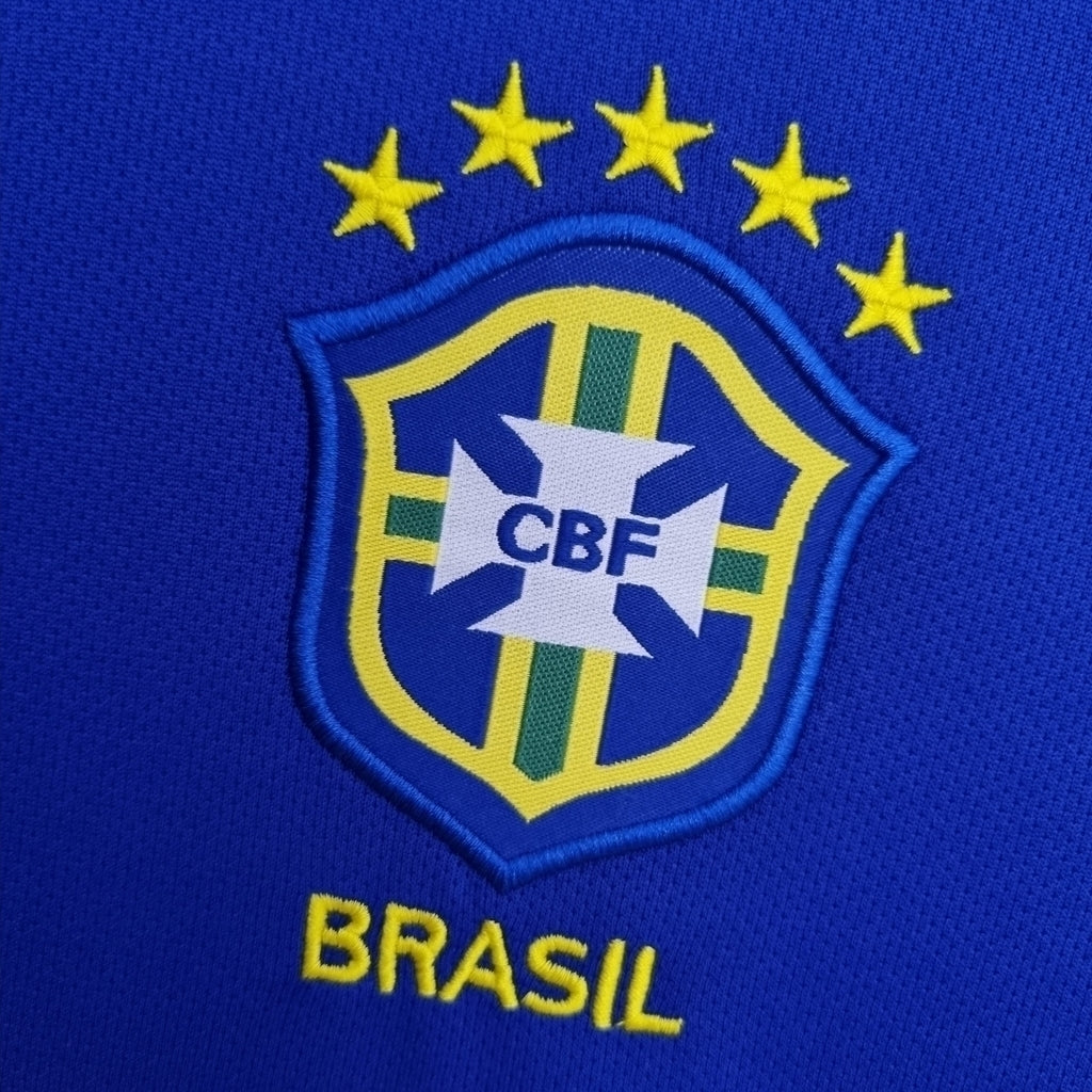 Camisa Brasil Visitante 2004 - Azul