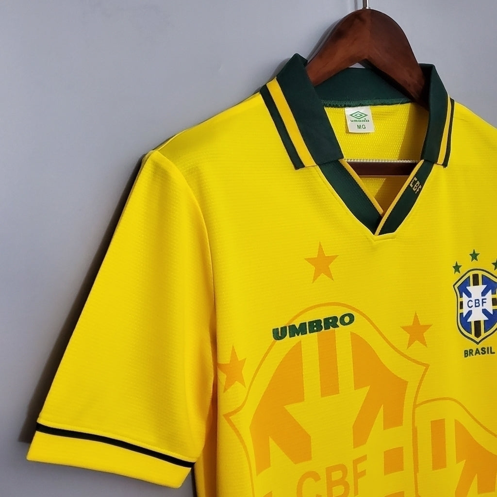 Camisa Brasil Titular 94/95 - Amarela