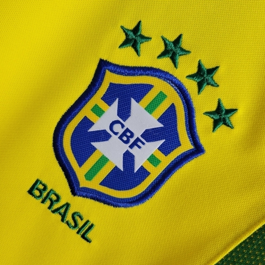 Camisa Brasil Titular 2002 - Retrô - Central das Camisas