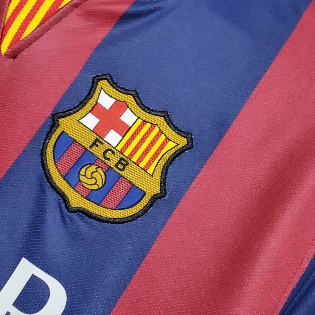 Camisa Barcelona Titular 14/15 - Retrô - Central das Camisas