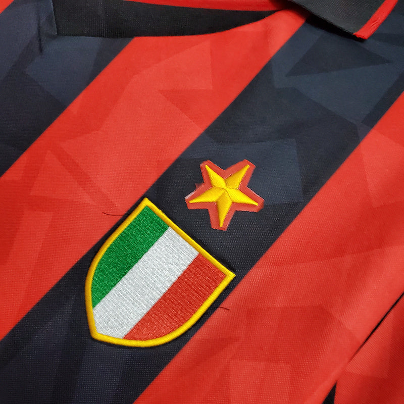 Camisa AC Milan Titular 93/94 - Retrô - Central das Camisas