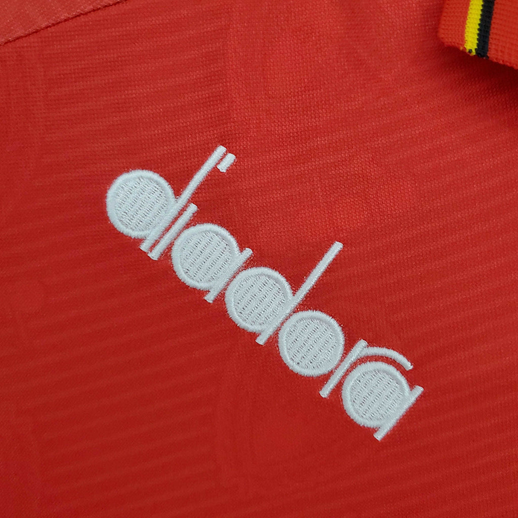 Camisa Bélgica Titular 1995 - Retrô - Central das Camisas