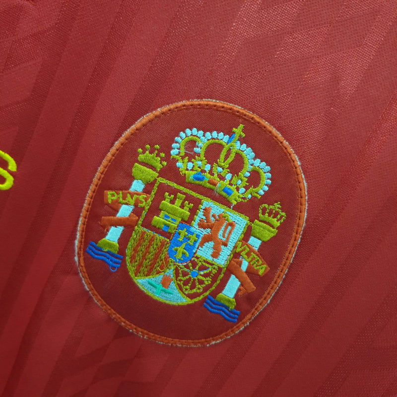 Camisa Espanha Titular 1996 - Retrô - Central das Camisas