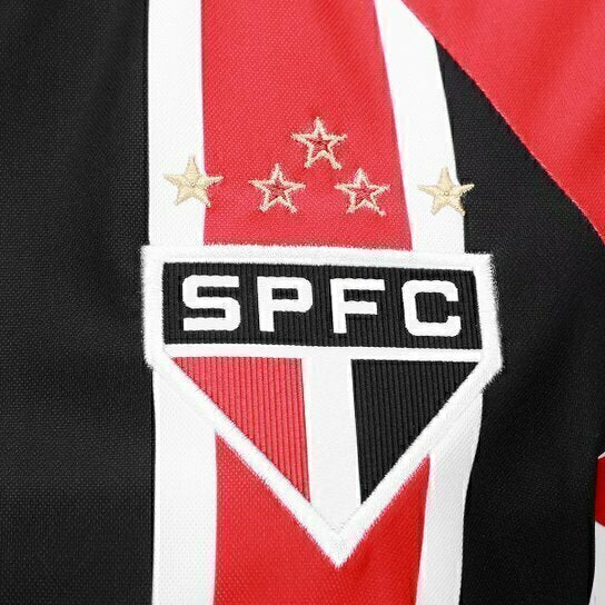 Camisa São Paulo II 25/26 - Feminina - Vermelha e preta - Central das Camisas
