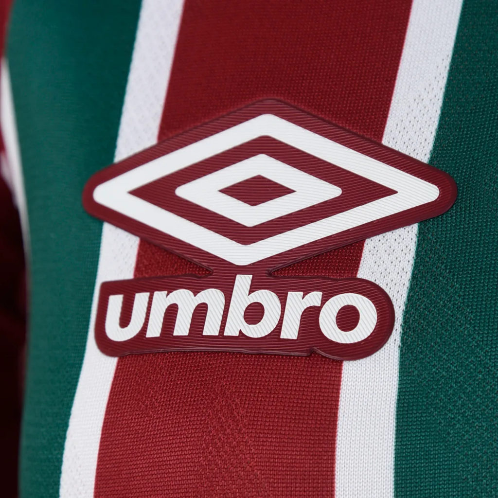 Kit Infantil Inspirado Fluminense I 25/26 - Vermelha e verde com detalhes em branco Central das Camisas