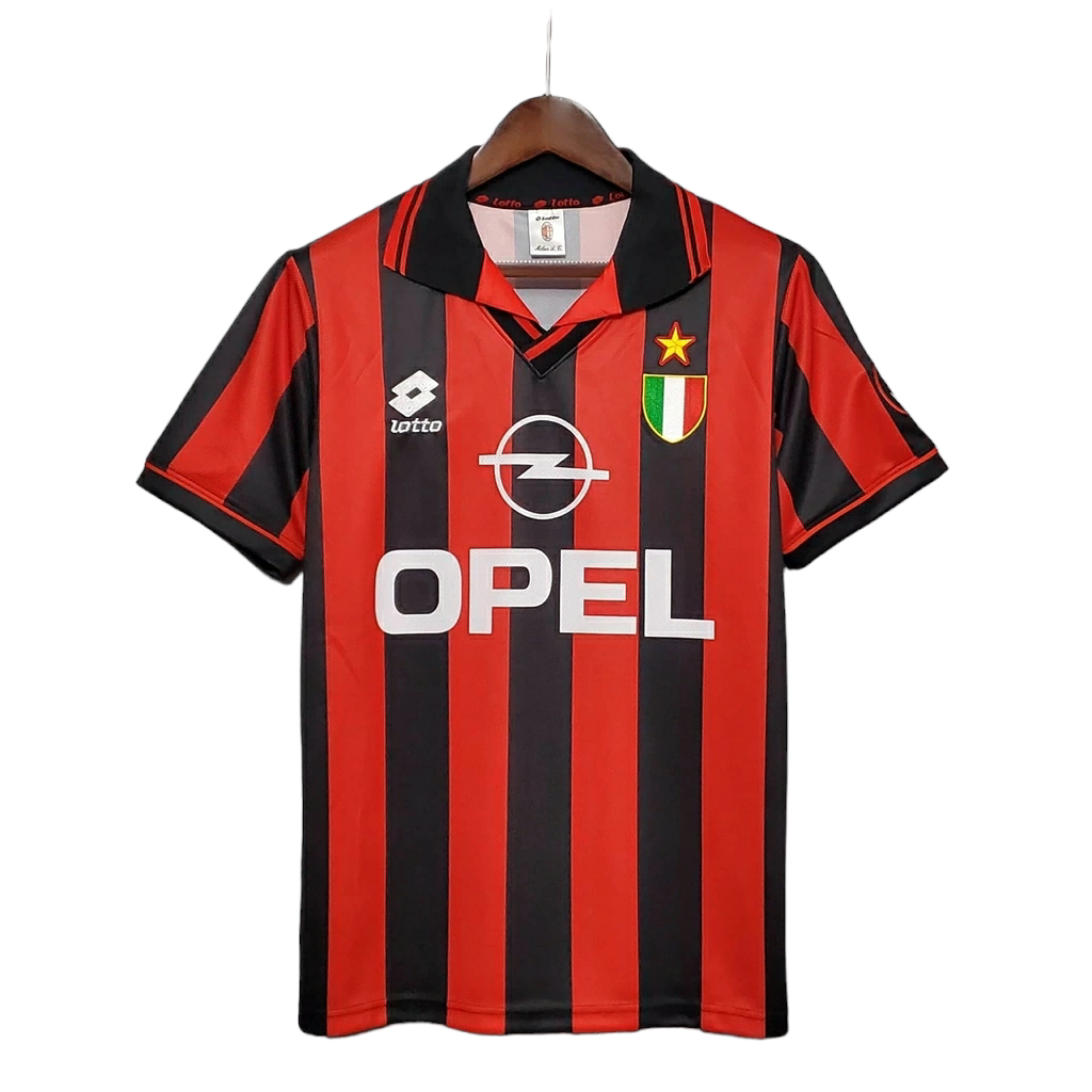 Camisa AC Milan Titular 96/97 - Retrô - Central das Camisas
