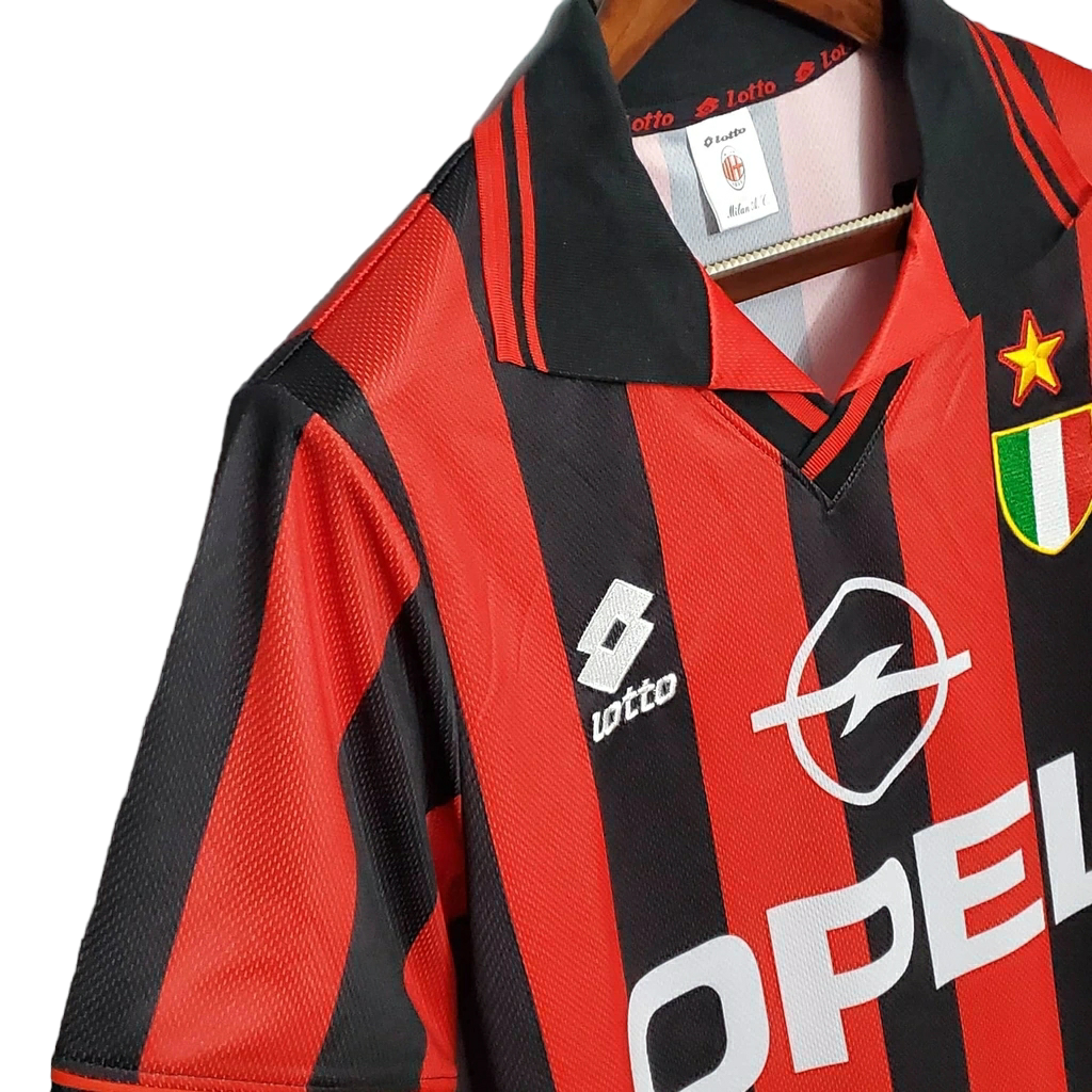 Camisa AC Milan Titular 96/97 - Retrô - Central das Camisas