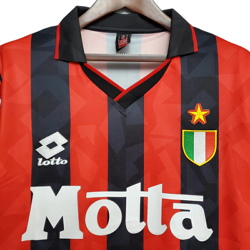 Camisa AC Milan Titular 93/94 - Retrô - Central das Camisas