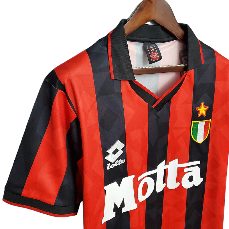 Camisa AC Milan Titular 93/94 - Retrô - Central das Camisas