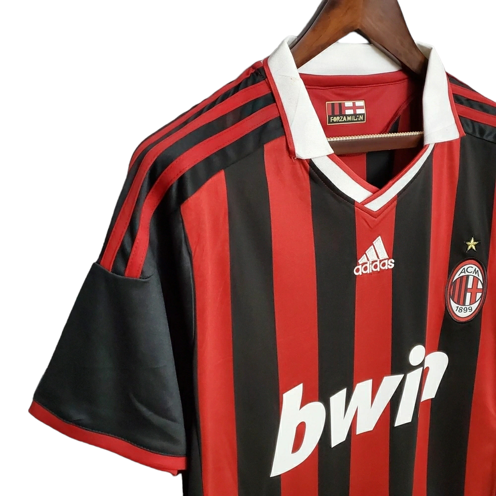 Camisa AC Milan Titular 09/10 - Retrô - Central das Camisas