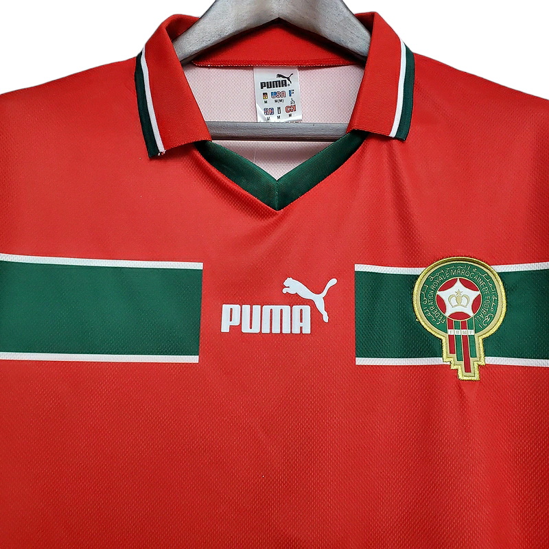 Camisa Marrocos Titular 1998 - Retrô - Central das Camisas