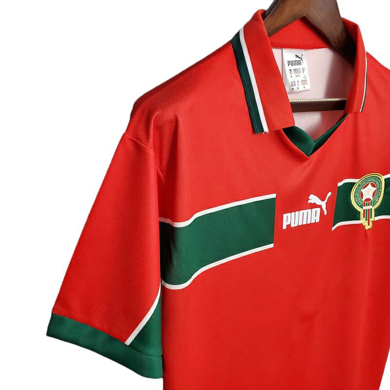 Camisa Marrocos Titular 1998 - Retrô - Central das Camisas